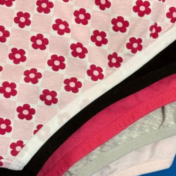 BRAND NEW ~ NWT $40.00 ~ BE HAPPY 5 PACK COTTON UNDIES / PANTIES SIZE L / LARGE - Picture 13 of 15